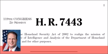 H.R. 7443: I&A Mission Reorientation Act of 2026