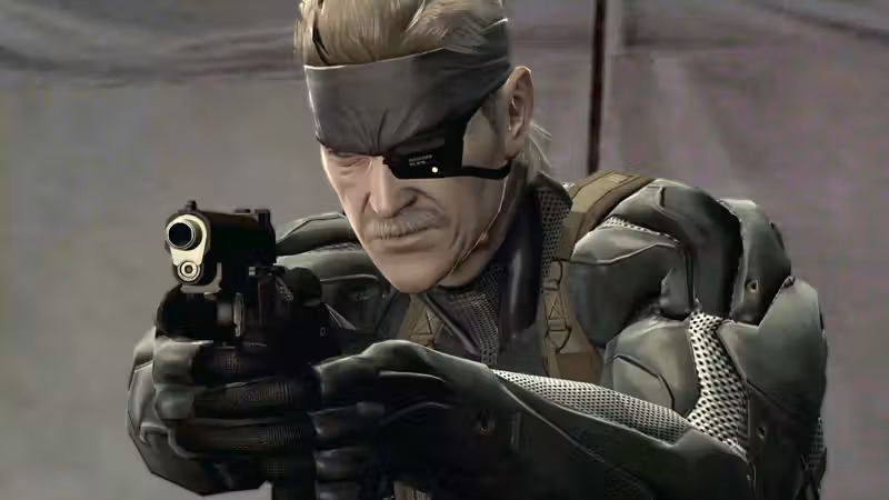 Metal Gear Solid 4's most famous joke gets updated in Master Collection Vol. 2, with Konami even bringing back the original voice actor