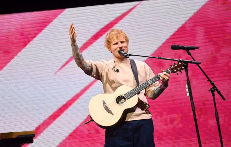 Six Ed Sheeran crew workers rushed to hospital after being hit by a piece of stage equipment at Detroit show