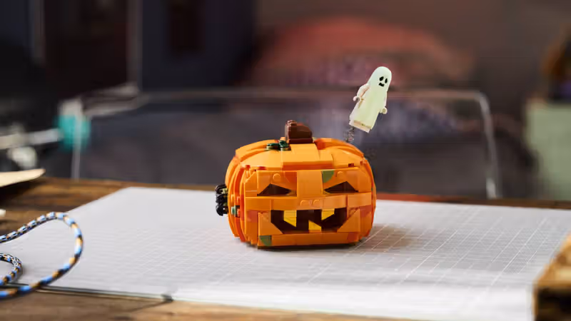 Yes, you can turn a Lego pumpkin into the Millennium Falcon