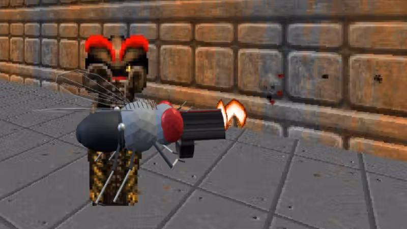 After Google mapped an adult male fruit fly's brain, software engineers made it play Doom, Mario64, and Beat Saber