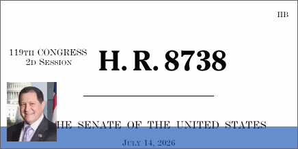 H.R. 8738: FEC Administrative Improvements Act