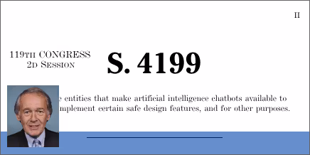 S. 4199: Youth AI Privacy Act
