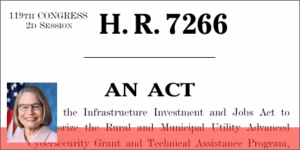 H.R. 7266: Rural and Municipal Utility Cybersecurity Act