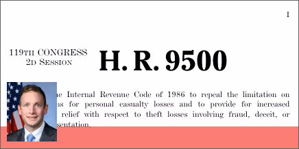 H.R. 9500: Tax Relief for Fraud Victims Act