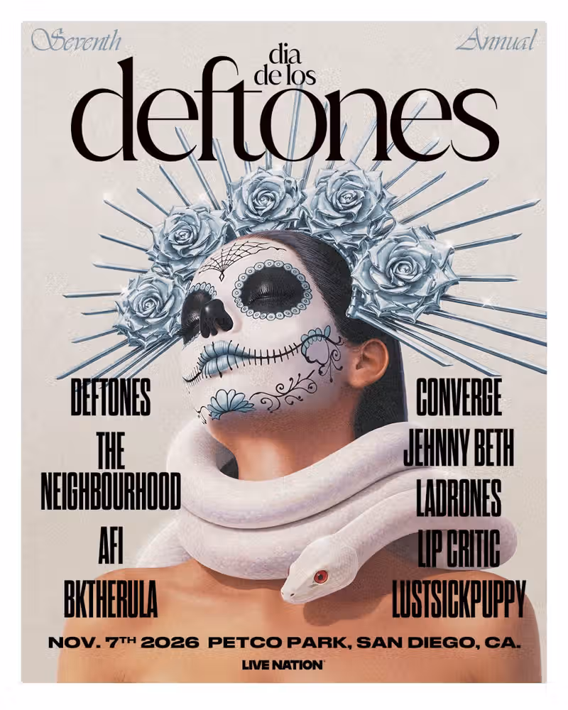 Dia Los Deftones 2026 lineup: Converge, AFI, Jehnny Beth, Lip Critic, Bktherula, more