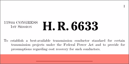 H.R. 6633: High-Capacity Grid Act