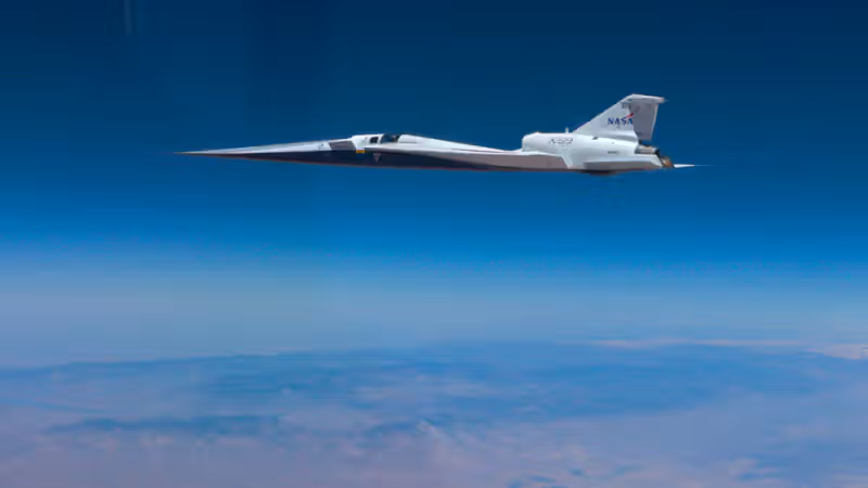 NASA's X-59 "frankenjet" tests supersonic flight without the sonic boom