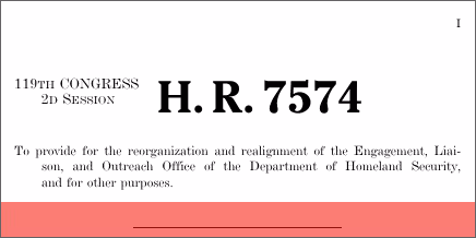 H.R. 7574: ELO Realignment and Strategic Engagement Reform Act of 2026