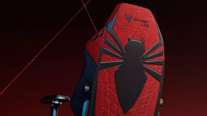 Secretlab's new Spider-Man gaming chair includes a venomous nod