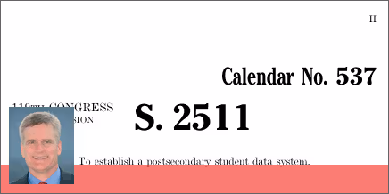 S. 2511: College Transparency Act