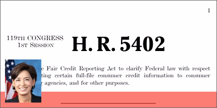 H.R. 5402: Credit Access and Inclusion Act of 2025