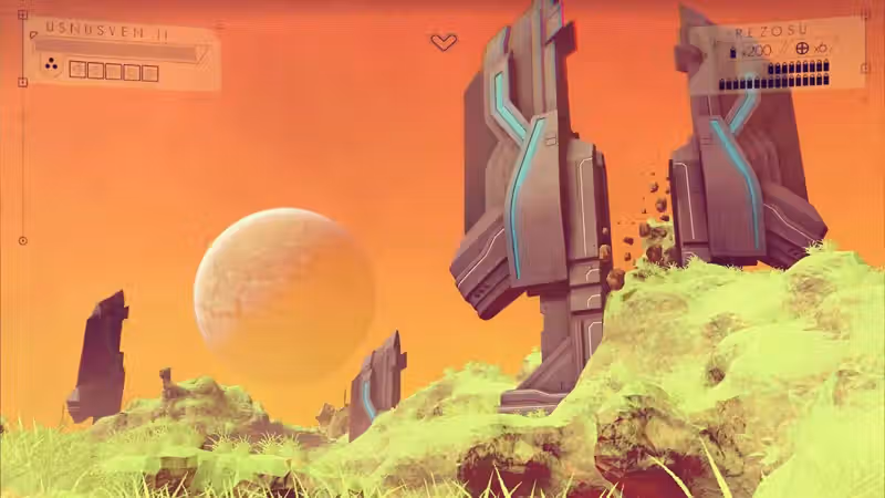 10 years later, Sean Murray still plays the launch version of No Man's Sky, and he still likes it: "It does feel quite barebones in places, but I kind of enjoy that"