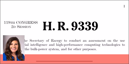 H.R. 9339: Affordable Innovation for the Grid Act
