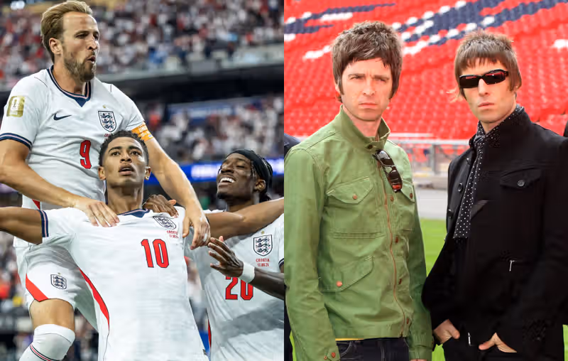 Watch the emotional moment they play Oasis’ ‘Wonderwall’ after England’s World Cup victory against Croatia