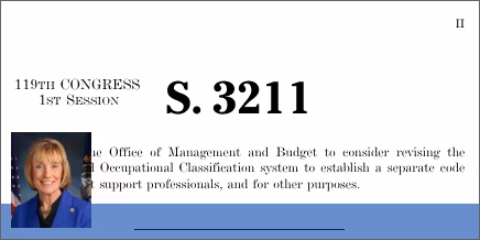 S. 3211: Recognizing the Role of Direct Support Professionals Act