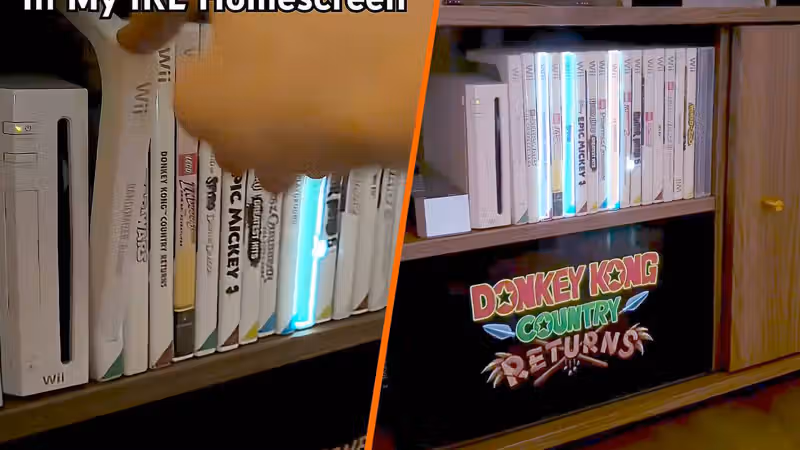 IRL Homescreen for Wii physical discs now includes a secret bookshelf mechanism that will save you from the horrors of deciding what to play