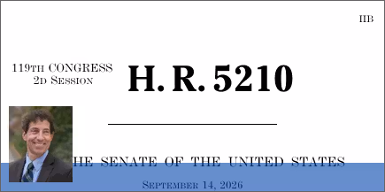 H.R. 5210: To make technical amendments to update statutory references to certain provisions classified to title 2, United States Code, title 50, United States Code, and title 52, United States Code, and to correct related technical errors.