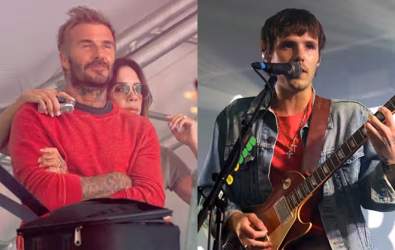 Watch David and Victoria Beckham support son Cruz from side of stage at Reading 2026