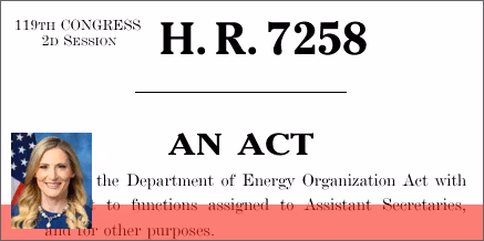 H.R. 7258: Energy Emergency Leadership Act