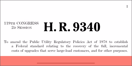 H.R. 9340: Ratepayer Protection Act