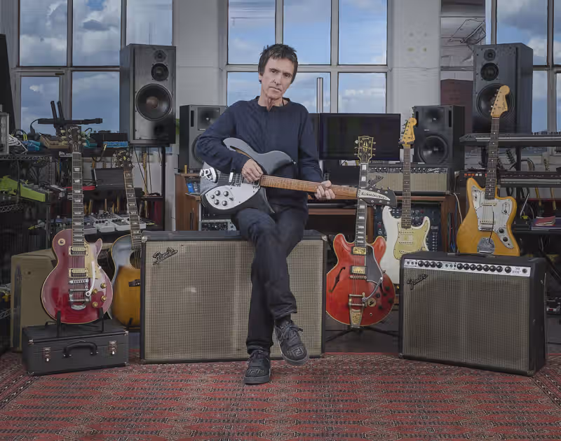 Johnny Marr auctioning off nearly 100 of his guitars; collection on display at Christie’s NY this week
