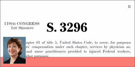 S. 3296: Improving Access to Workers’ Compensation for Injured Federal Workers Act of 2025