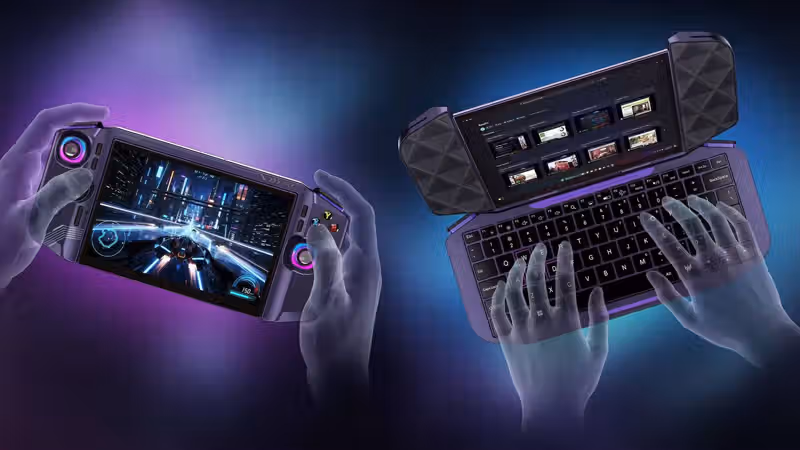 Acer's latest concepts asks, "do want your handheld to flip into a laptop," and my bad eyes say no