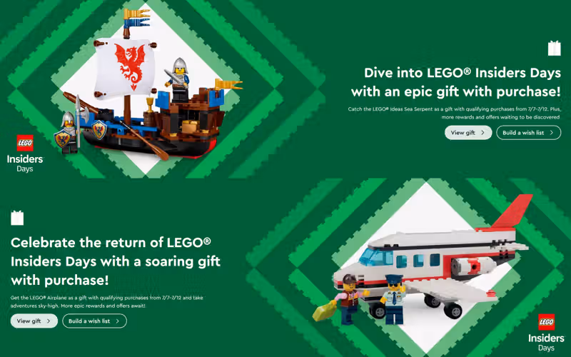 LEGO Insiders Days 2026 Coming July 7-12