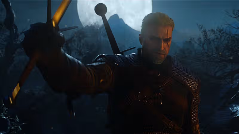 The Witcher 3's Songs of the Past DLC includes a nod to CD Projekt Red's original 2007 RPG and its source books as Geralt wields a new silver chain