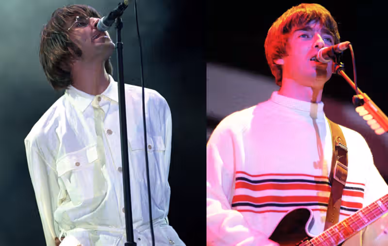 Oasis are selling versions of Liam Gallagher’s iconic jacket and Noel’s jumper for Knebworth 30th anniversary