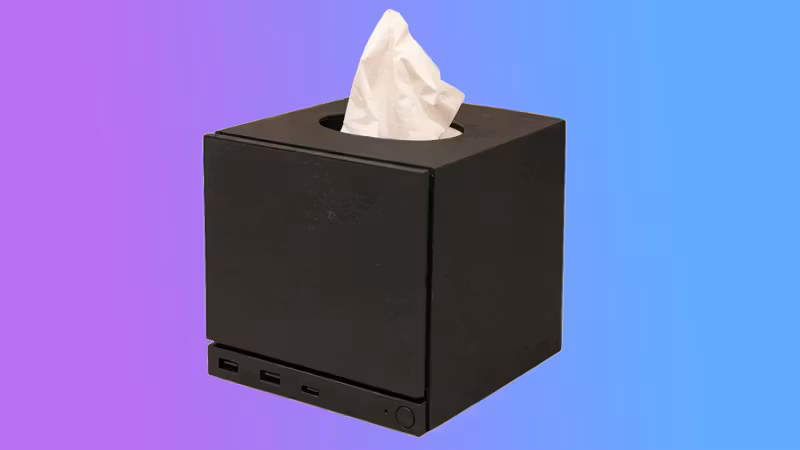 The Steam Machine design makes for a frightfully good tissue box, and now you can 3D print your own