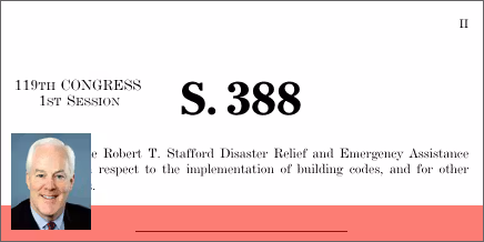 S. 388: Promoting Resilient Buildings Act
