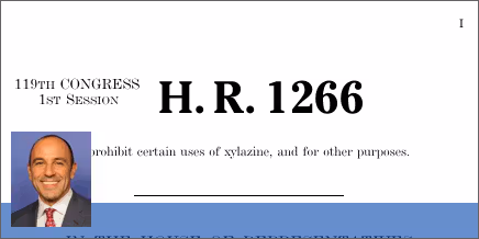 H.R. 1266: Combating Illicit Xylazine Act