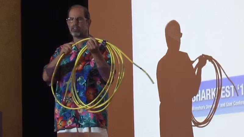 The original ethernet cable was canonically '1968 Corvette yellow' to distinguish it from a power cable—because you literally had to drill into it to install it