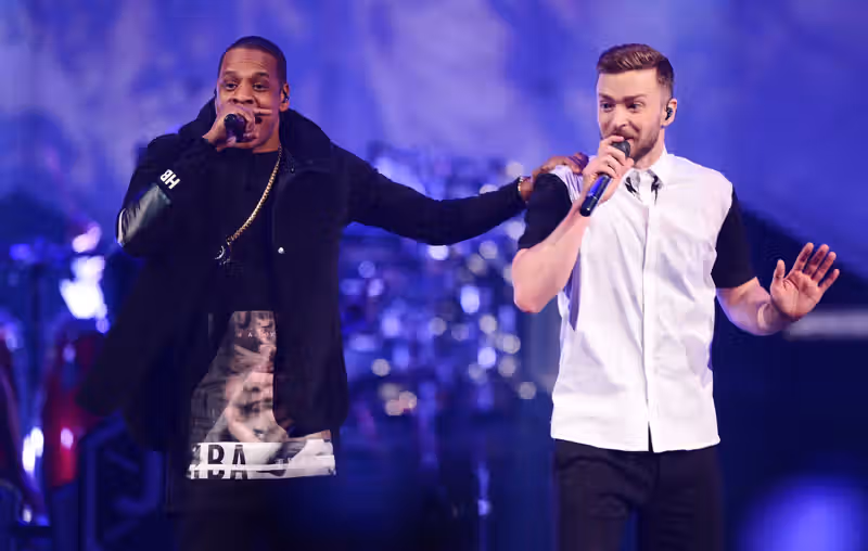 Watch Justin Timberlake and Pharrell Williams join Jay-Z at Paris 30th anniversary show