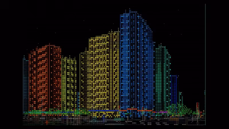 Lone game dev builds an explorable cyberpunk city almost entirely out of ASCII characters