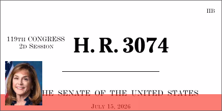 H.R. 3074: Common Cents Act