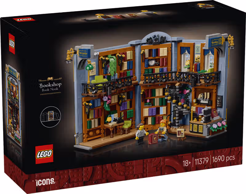 LEGO Icons Bookshop: Book Nook (11379) Officially Announced