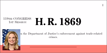 H.R. 1869: Protecting American Industry and Labor from International Trade Crimes Act of 2026