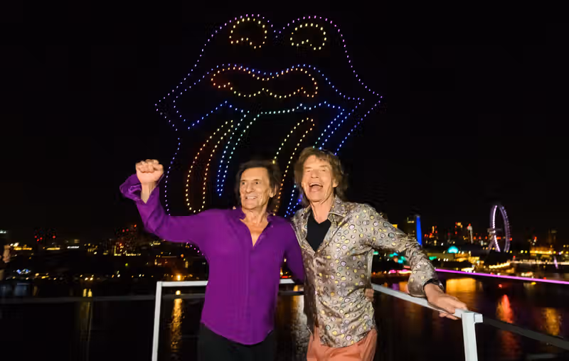The Rolling Stones launch ‘Foreign Tongues’ with “iconic” London drone show and star-studded party – with Sam Fender, Daniel Craig and more