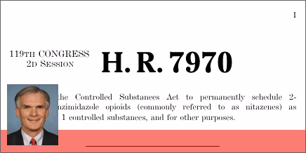 H.R. 7970: STOP Nitazenes Act