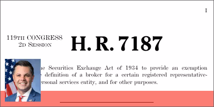 H.R. 7187: Clarity for Compensation Act