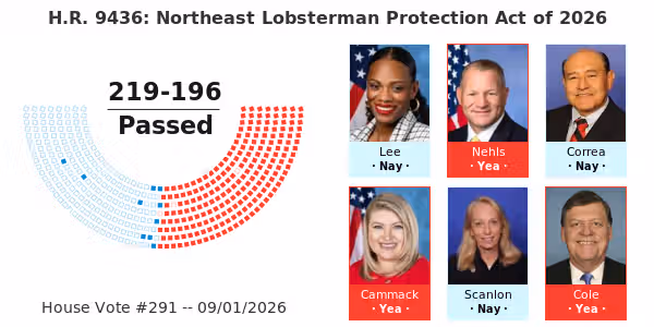 H.R. 9436: Northeast Lobsterman Protection Act of 2026