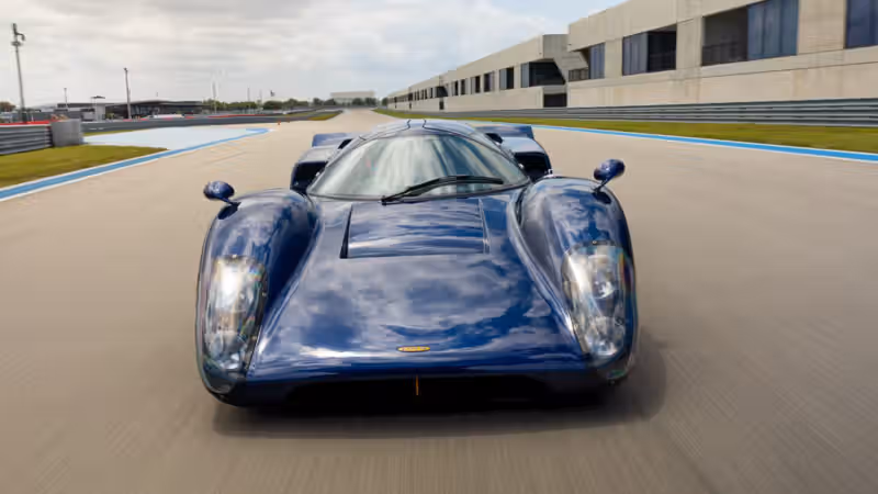 This race car is made from plant fibers, volcanoes, ... and seawater?