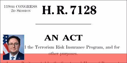 H.R. 7128: TRIA Program Reauthorization Act of 2026