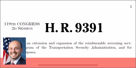 H.R. 9391: Reimbursable Screening Services Program Extension Act of 2026
